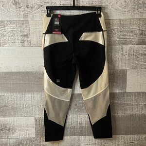 Victoria Secret Sport Capri New With tags knockout black w/shimmer white small